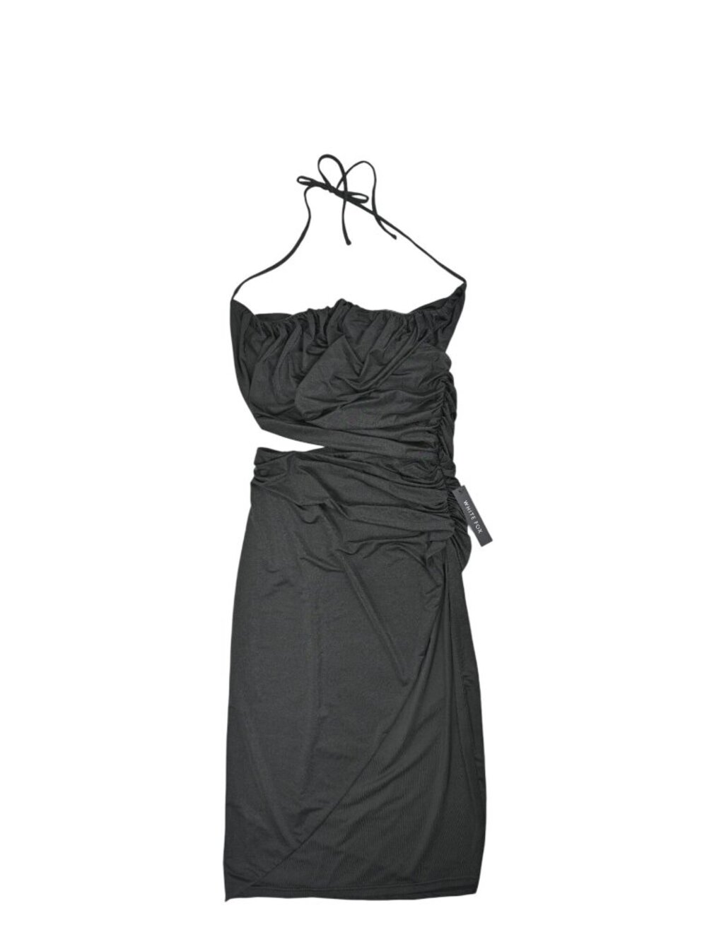 White Fox Boutique The Romantic Strapless Midi Dress in Black